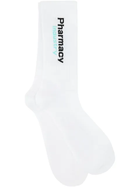 Pharmacy Industry logo-intarsia socks