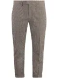 DONDUP check-pattern trousers - Brown