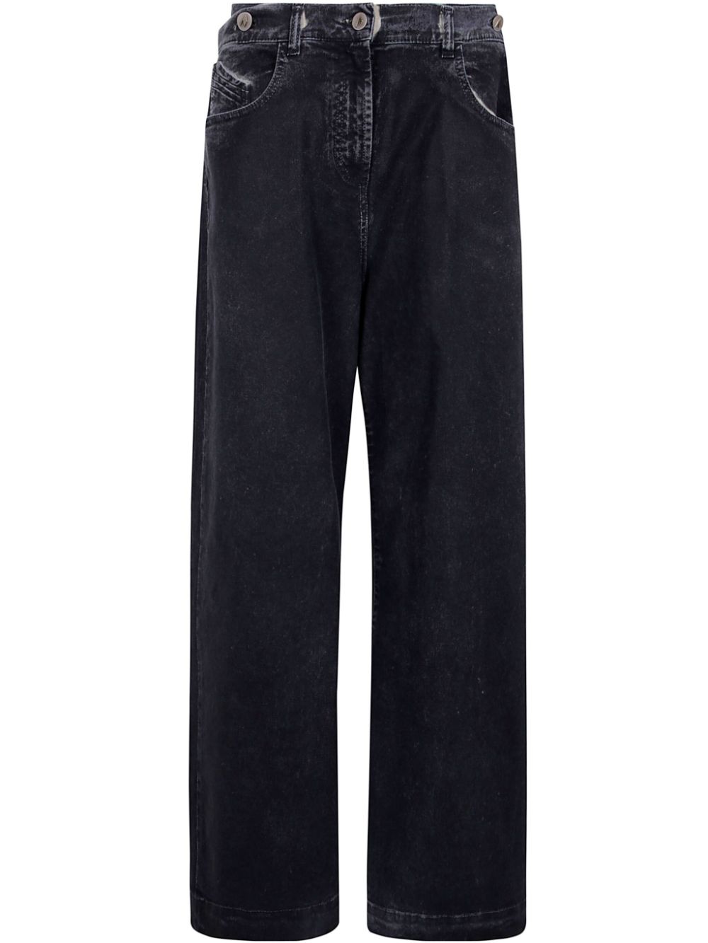 The Attico Jeans met dubbele tailleband Blauw