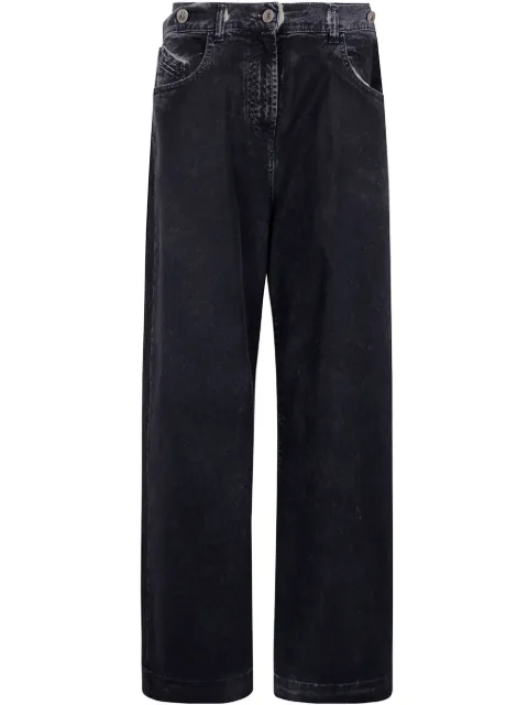 The Attico double-waistband baggy jeans