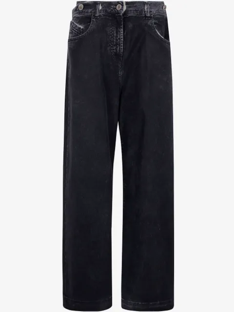 The Attico double-waistband baggy jeans