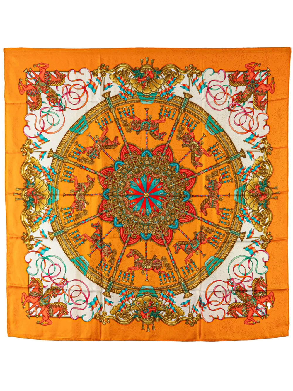 Hermes 20th Century Luna Park Silk Scarf scarves Women