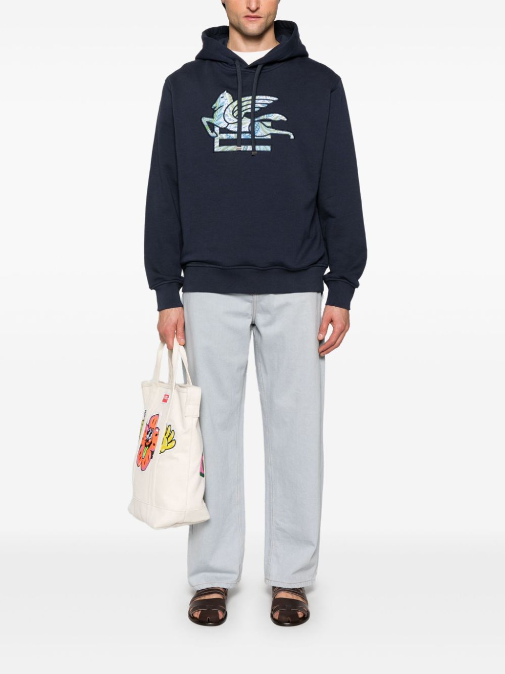 ETRO Hoodie met patroon - Blauw