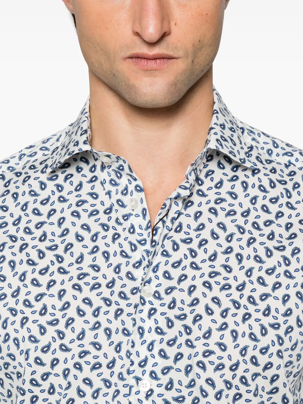 ETRO Overhemd met paisley-print Wit