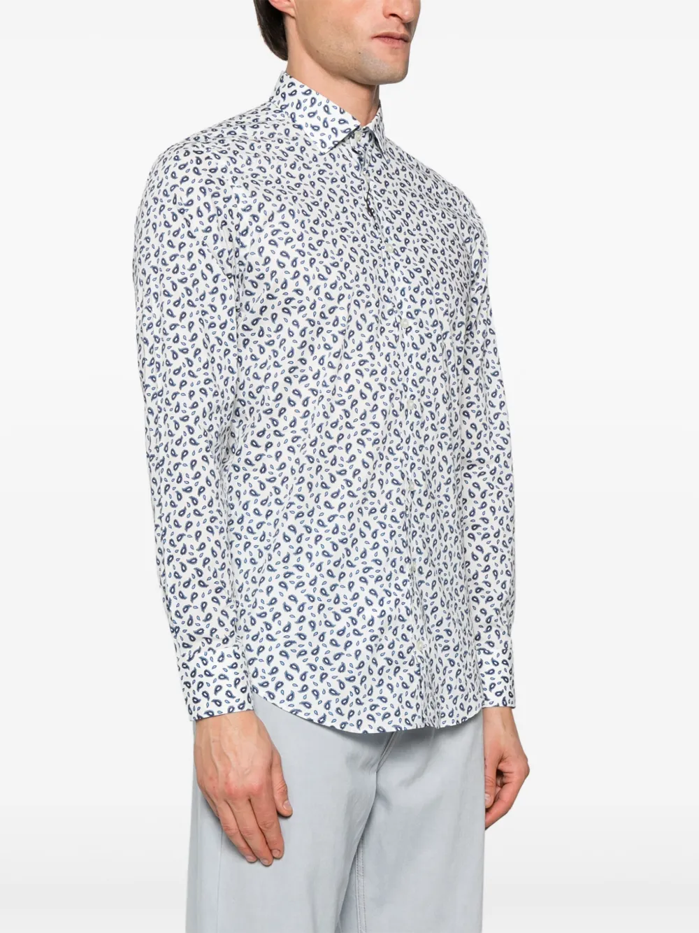 ETRO Overhemd met paisley-print Wit