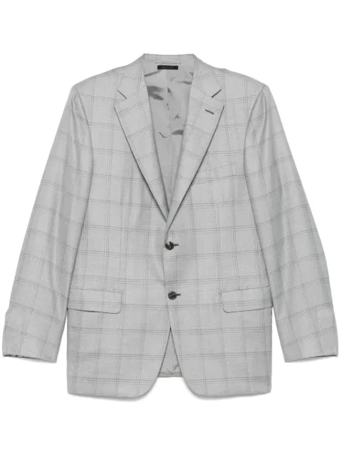Brioni checked blazer