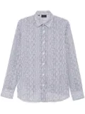 Brioni printed shirt - Blue