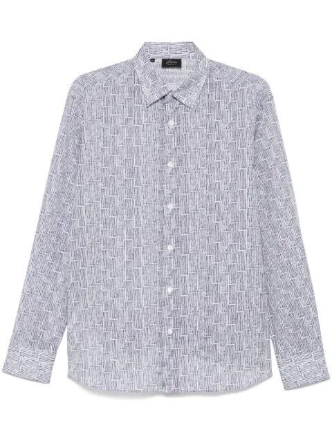 Brioni printed shirt