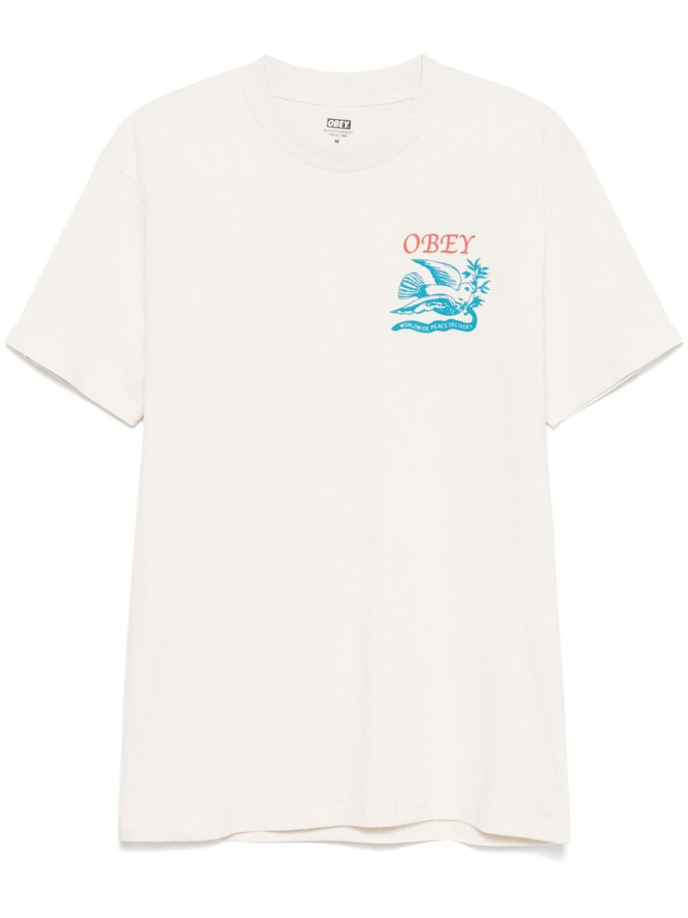 Obey Peace Delivery Dove T-shirt - Neutrals