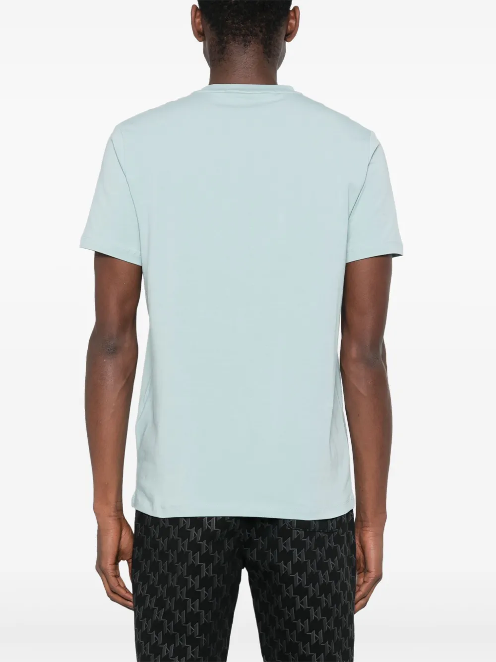Karl Lagerfeld T-shirt met logoprint Blauw