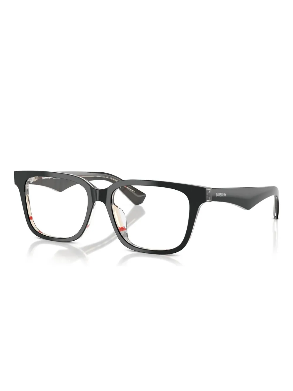 Burberry Eyewear BE2425D Top Black On Vintage Check Zwart