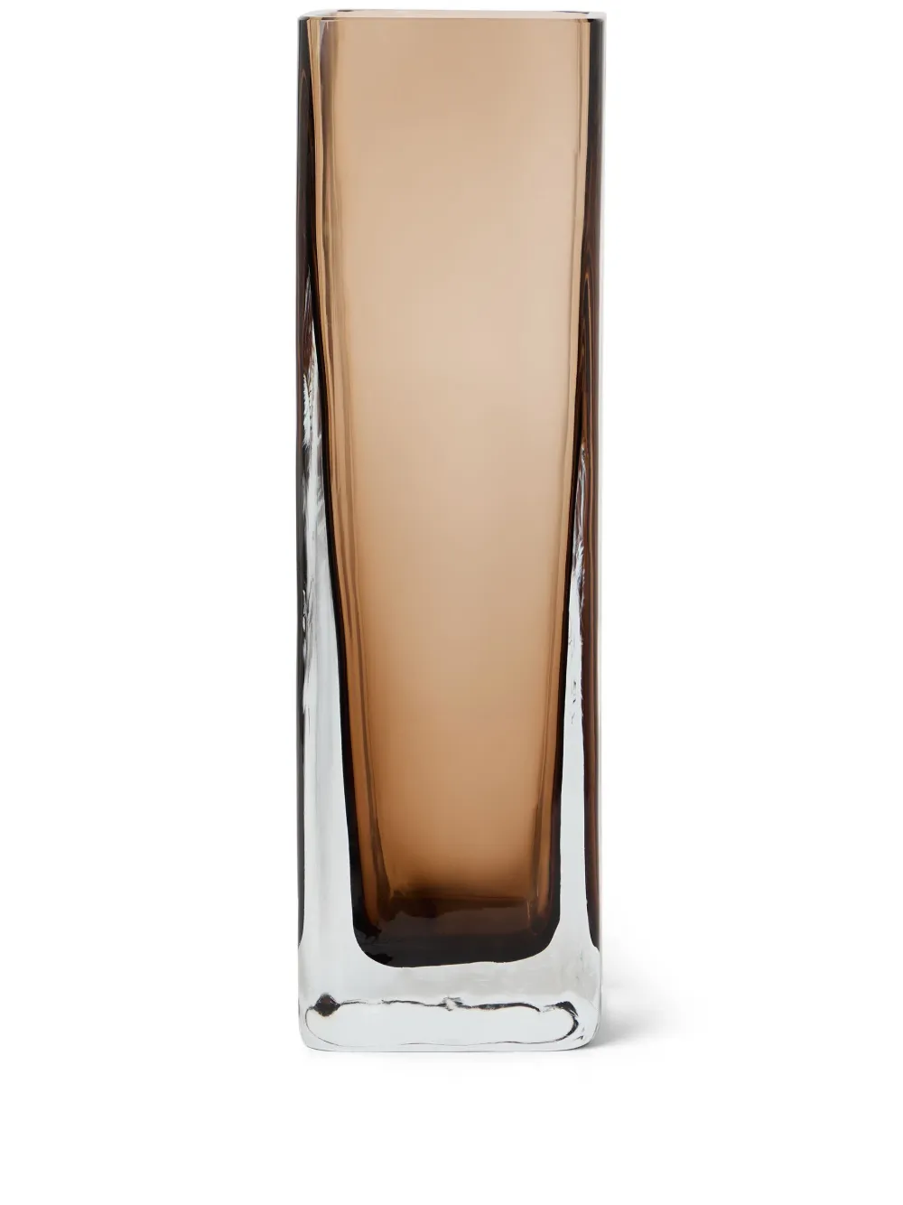 Brunello Cucinelli Murano glass vase (25 cm x 8cm) | Brown | Image 1
