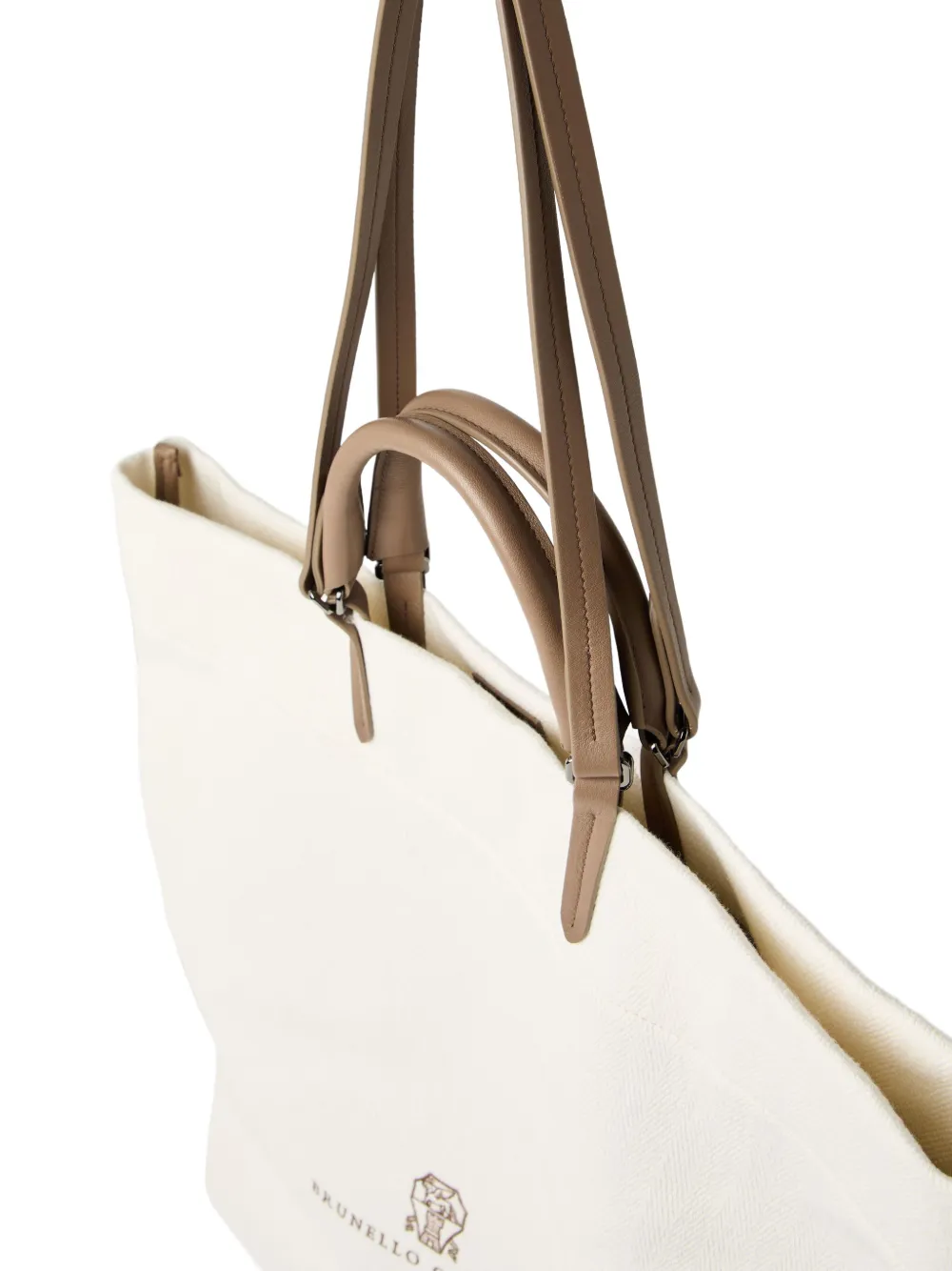 Brunello Cucinelli Grote shopper Wit