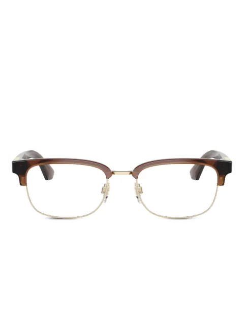 Burberry Eyewear gold-detail rectangle glasses