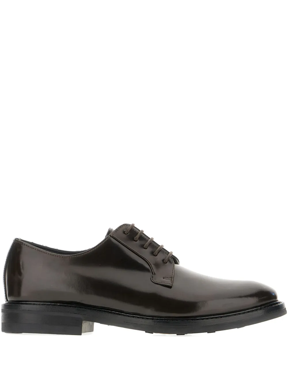 Seboy leather lace-up oxford shoes Brown
