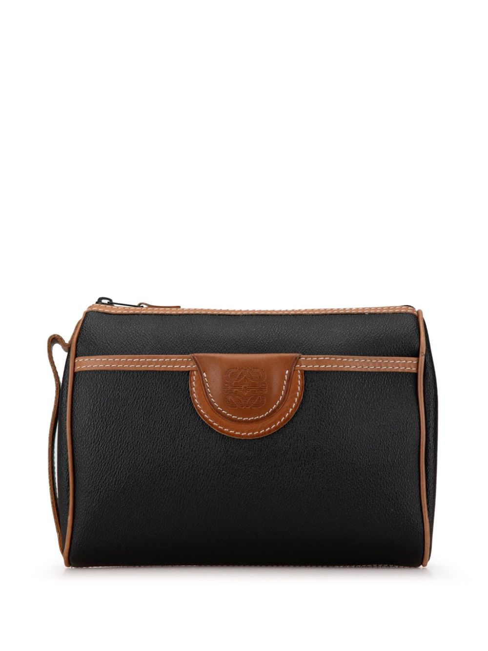 20th Century Leather Anagram clutch bag