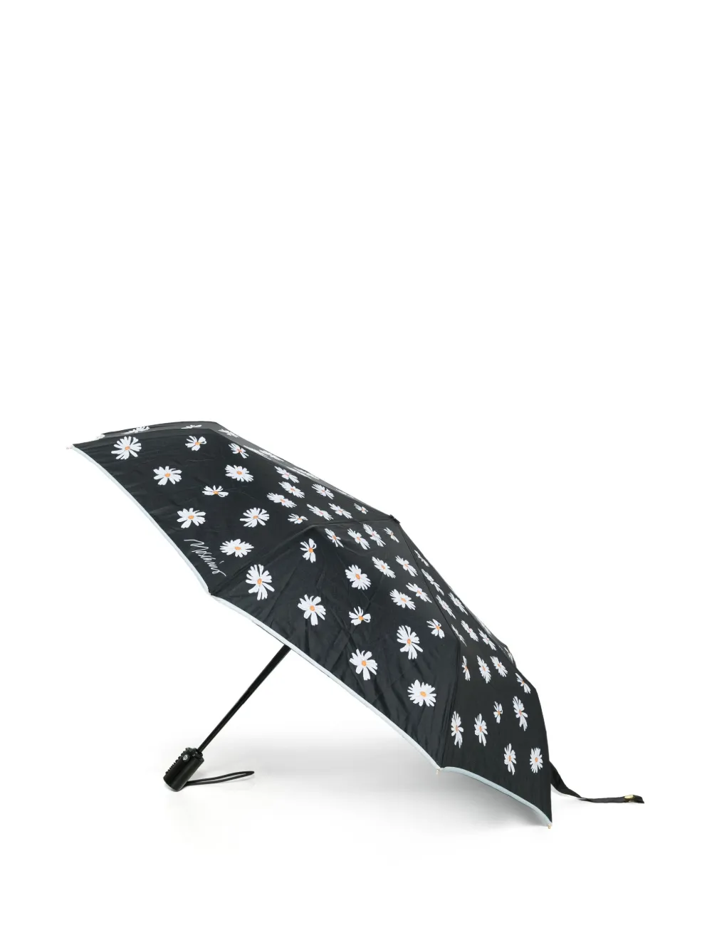 Moschino Paraplu met madeliefjesprint Zwart