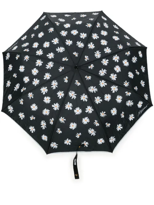 Moschino parapluie à fleurs - Noir - Moschino - Modalova