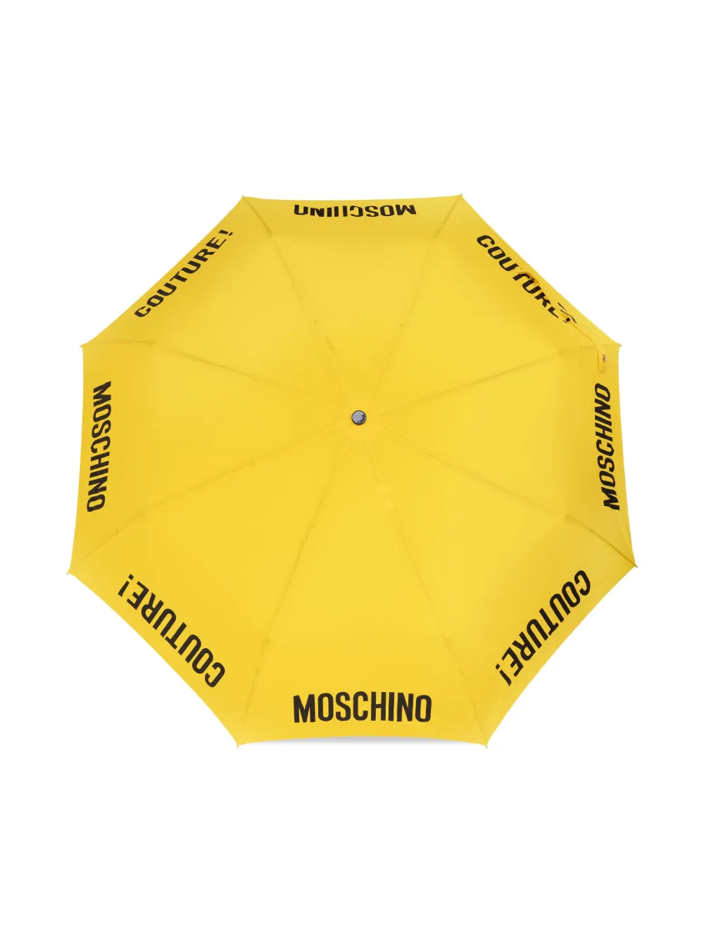 Moschino Logo-print Umbrella In Yellow