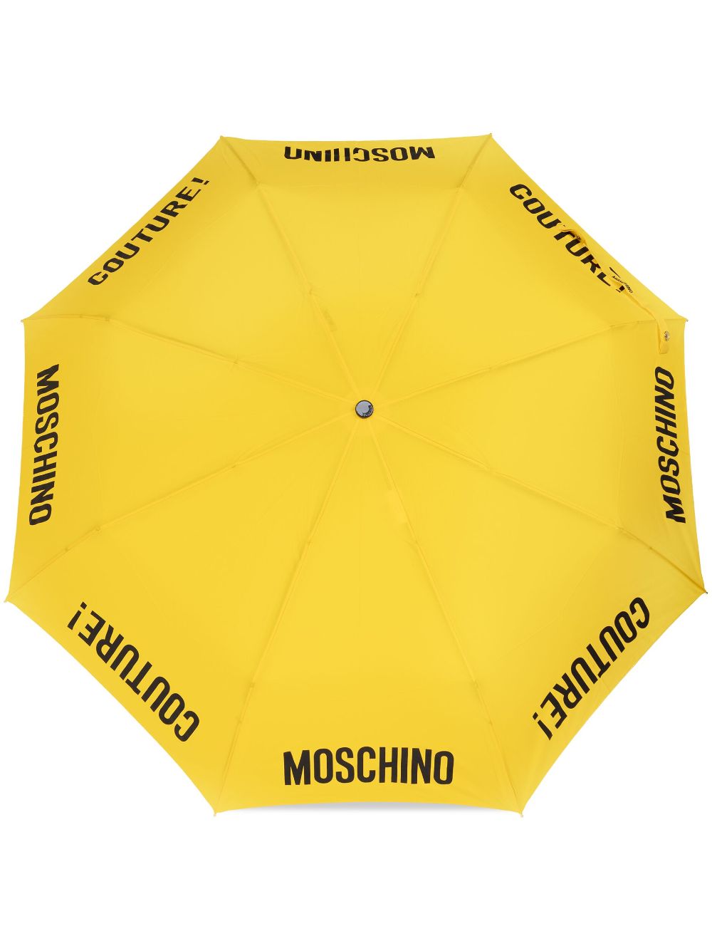 Moschino Paraplu met logoprint Geel