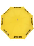 Moschino logo-print umbrella - Yellow