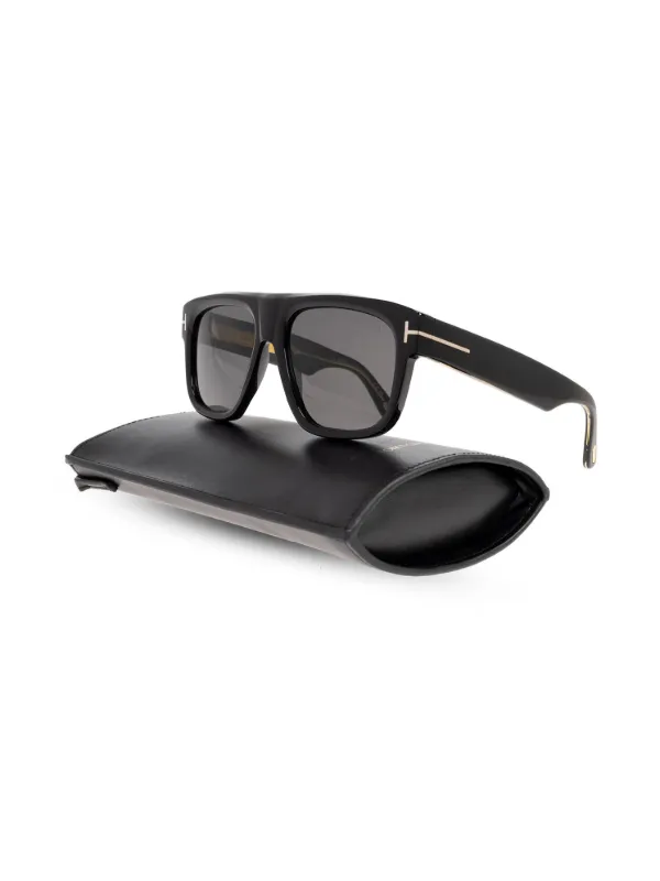 TOM FORD スクエアサングラス ブラック TOM FORD Eyewear スクエアフレーム サングラス | ブラック | FARFETCH JP