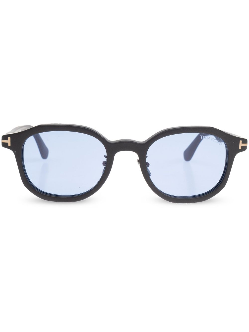 TOM FORD Eyewear Zonnebril met rond montuur Zwart