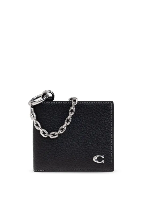 COACH 二つ折り財布 　メンズ　Cロゴ　ブラック Coach 二つ折り財布 | ブラック | FARFETCH JP
