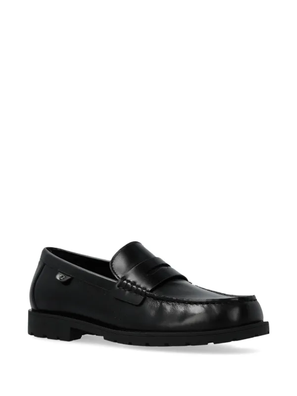 COACH ブラック レザー ローファー COACH コーチ Reagan Loafer メンズ ローファー Black 1