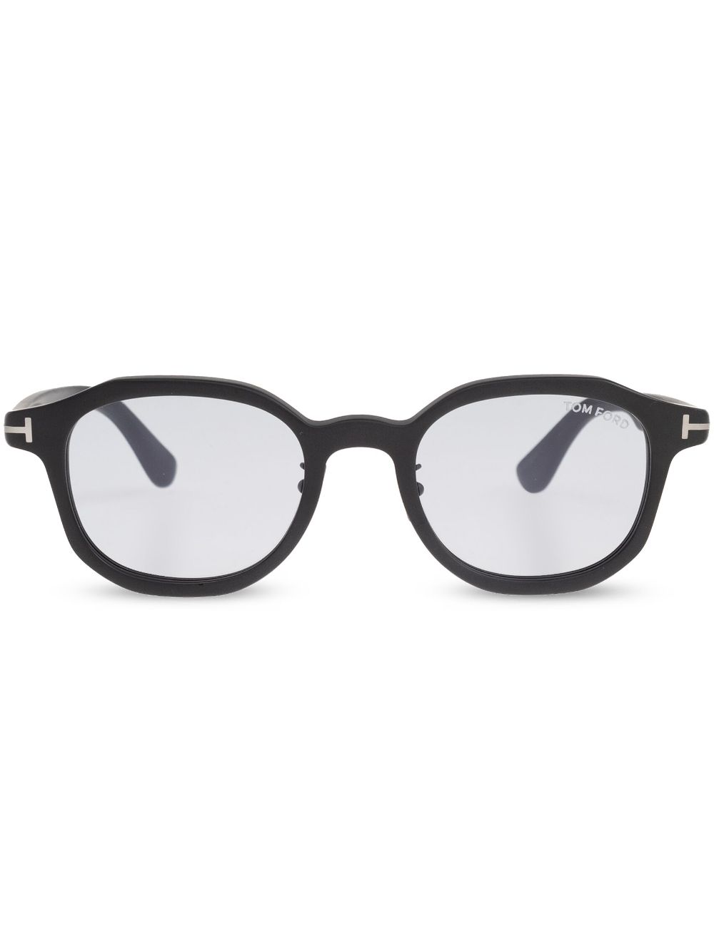 TOM FORD Eyewear Zonnebril met rond montuur Zwart