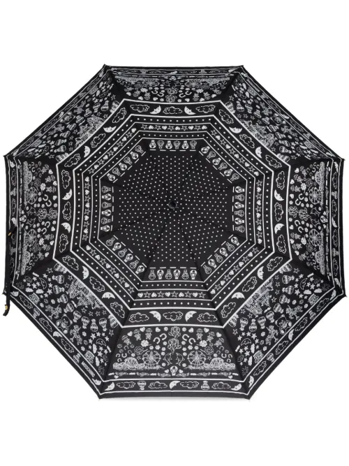 Parapluie à imprimé graphique - Moschino - Modalova