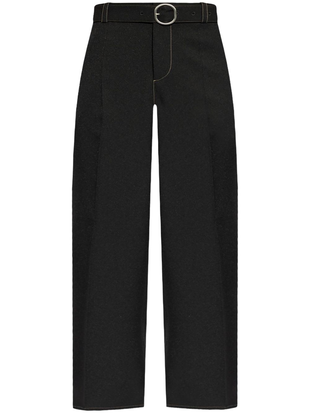 Jil Sander Broek met ceintuur Zwart