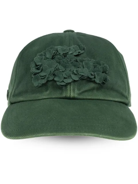 Lacoste x Lemarié floral-appliqué cap
