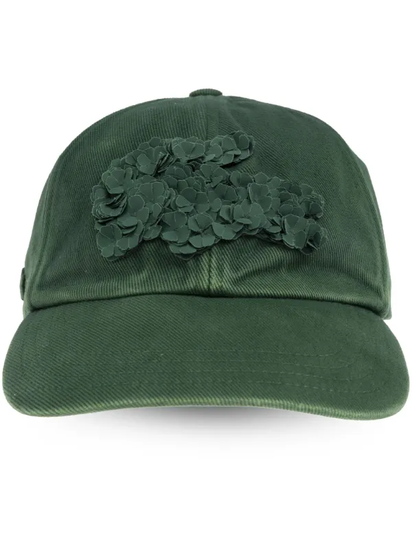 Lacoste x Lemarié Casquette à Fleurs Appliquées Vert FARFETCH MA