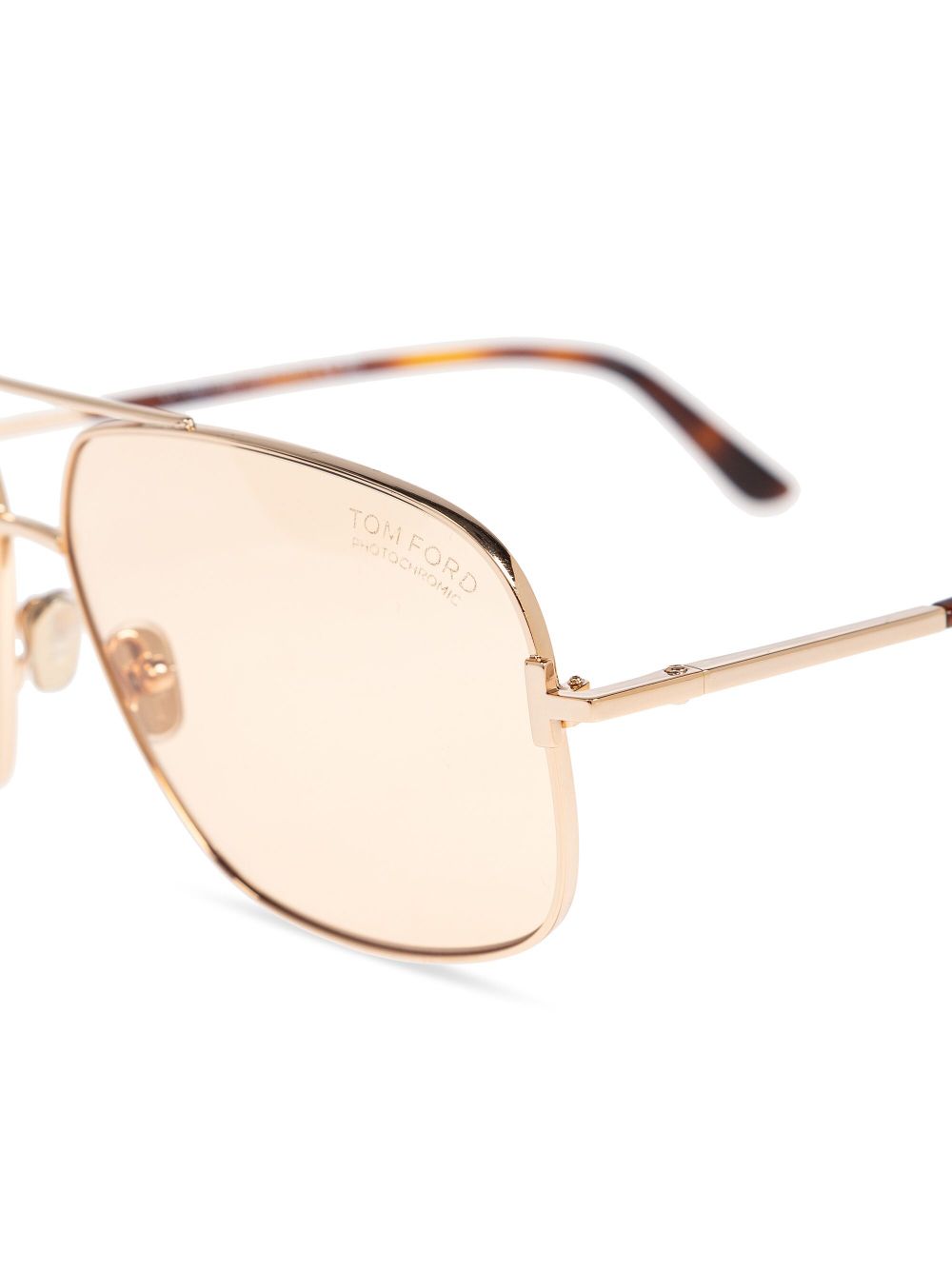 TOM FORD Eyewear Tex pilot-frame sunglasses - Bruin