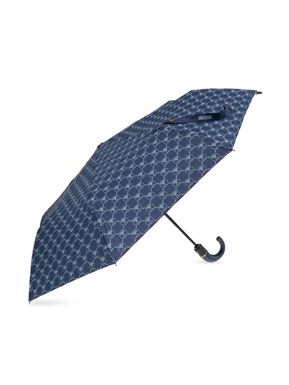 Moschino monogram-pattern umbrella - Blauw