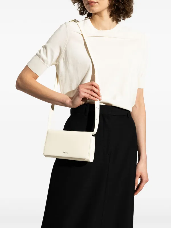 24AW new/Jil Sander レザーショルダーバッグ Bag White 送料無料】JIL SANDER[ジルサンダー] / SHOULDER BAG（WHITE