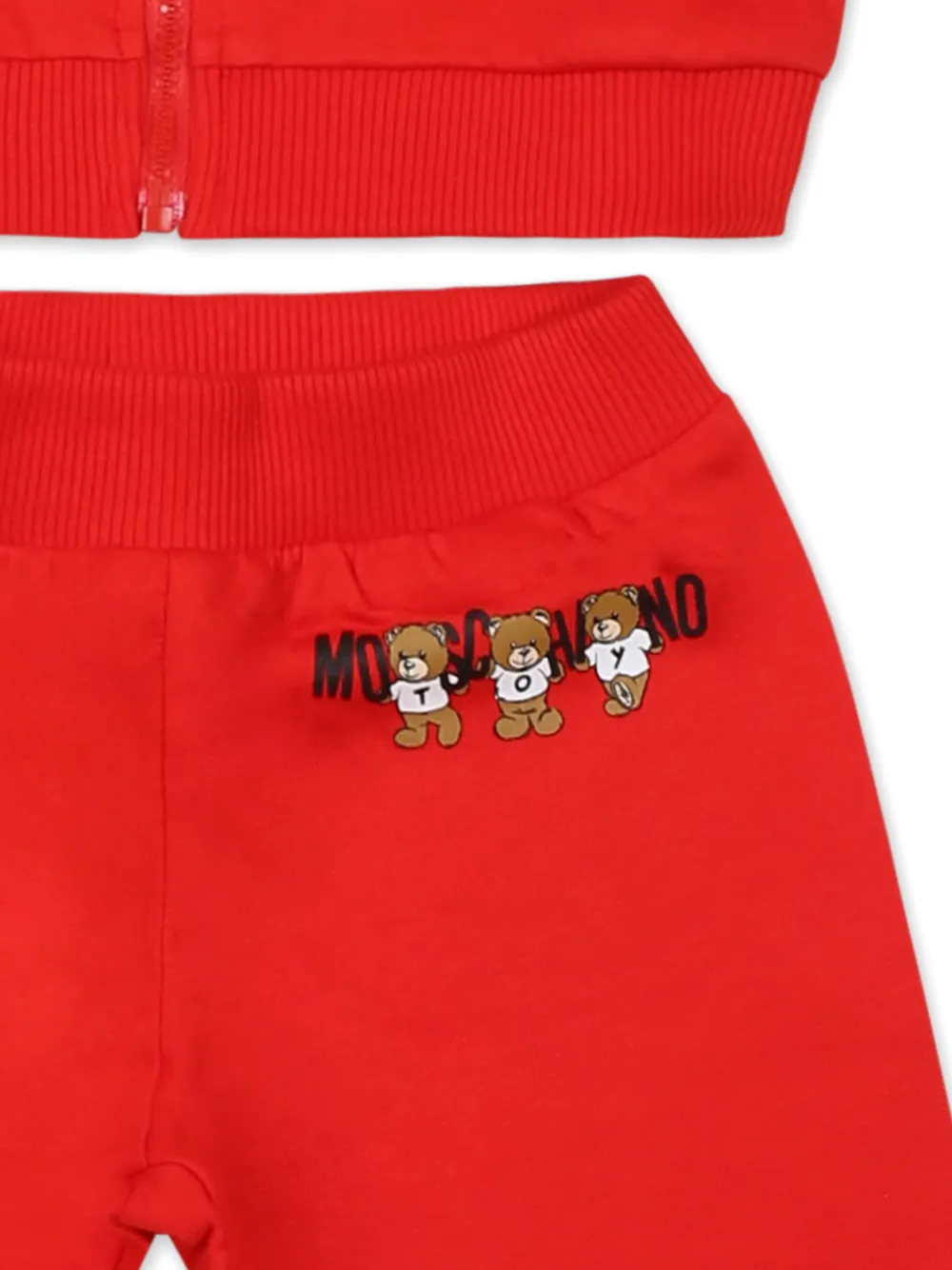Moschino Kids Trainingspak met logoprint Rood