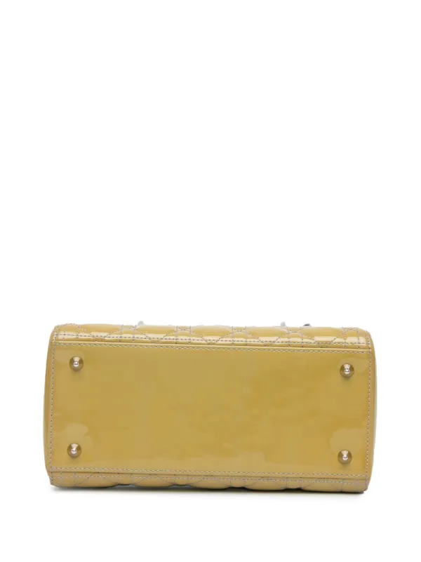 美品・ヴィンテージ【Dior】2013 カナージュ サッチェルバッグ Christian Dior Pre-Owned 2013 カナージュ レディ ディオール