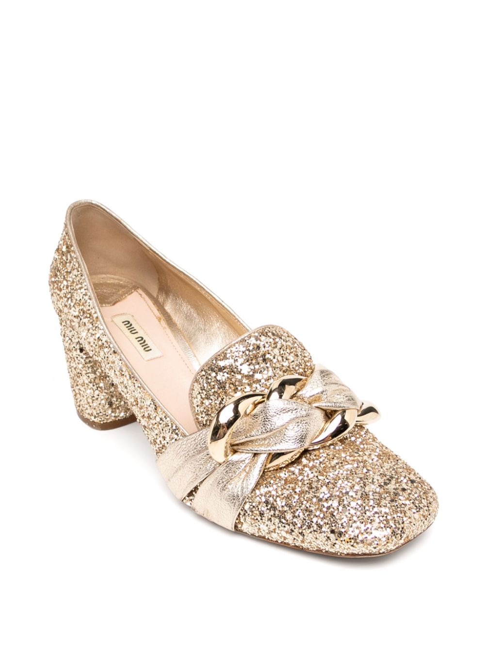 Miu Miu Pre-Owned ^ verfraaid met kristallen - Goud