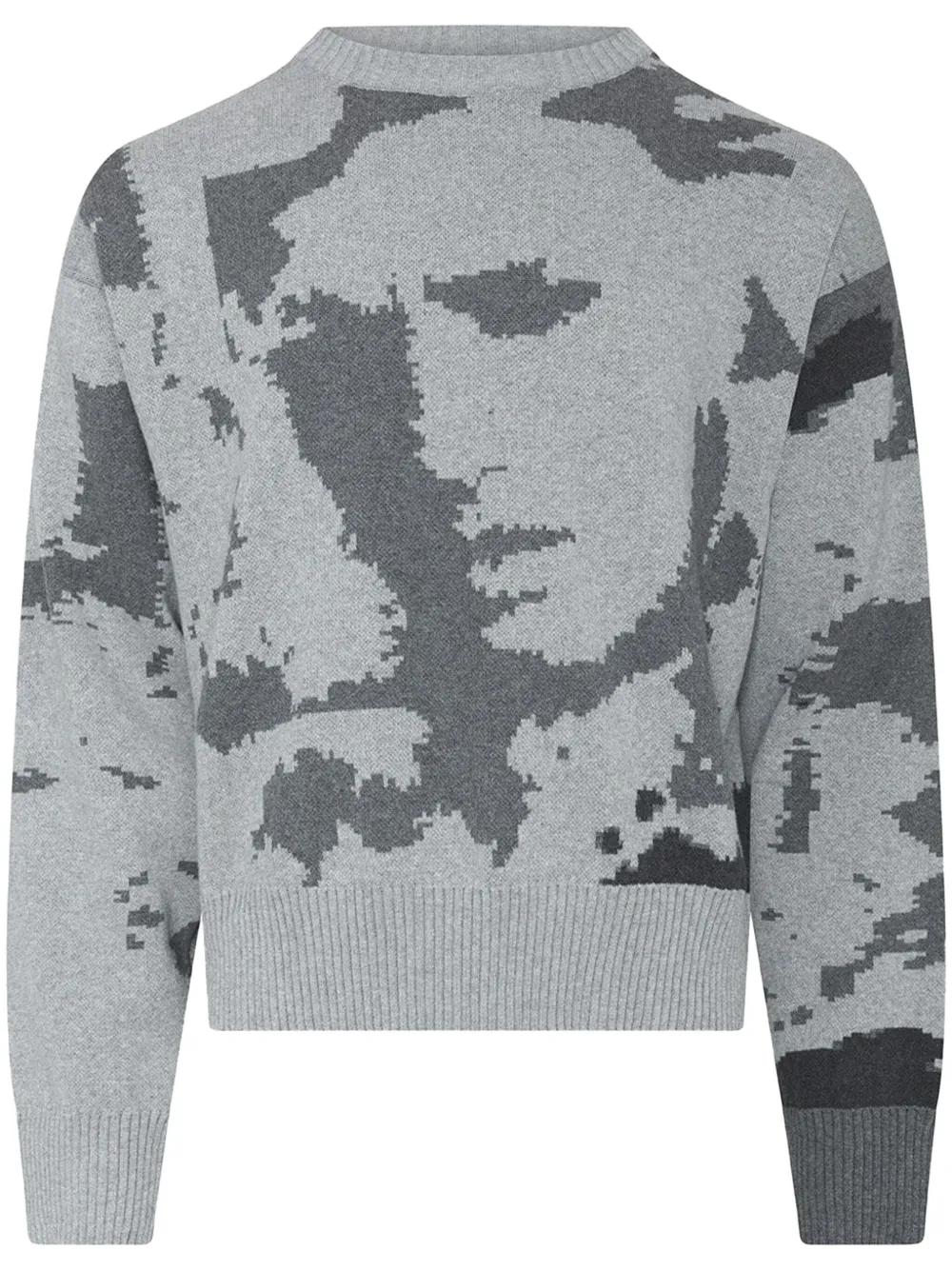 HELIOT EMIL artwork-jacquard sweatshirt - Grey