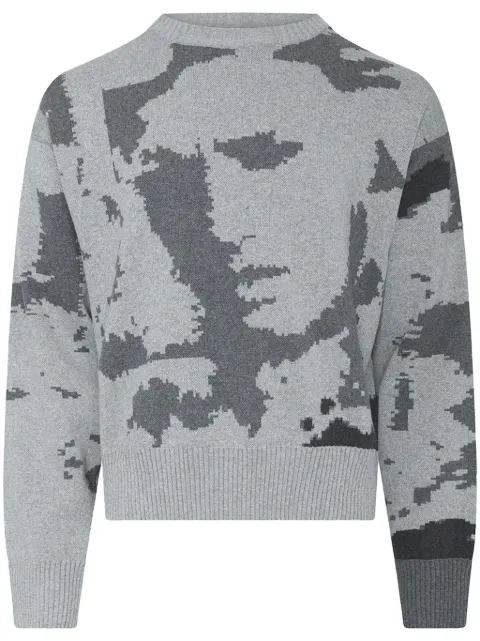 HELIOT EMIL sudadera con motivo artwork en jacquard