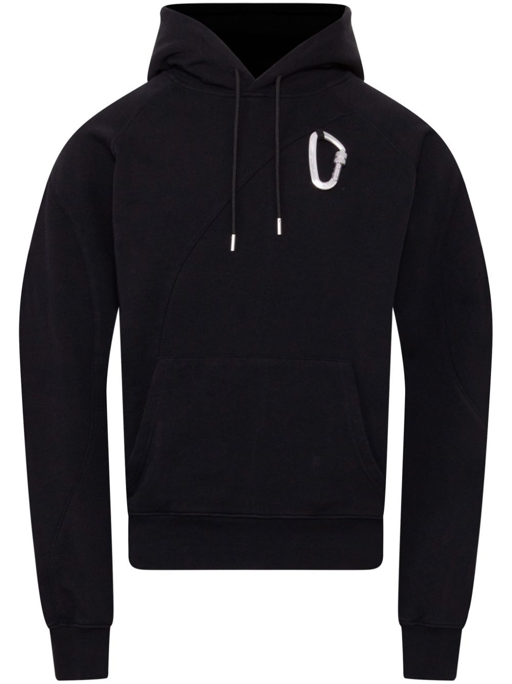 HELIOT EMIL carabiner-detail hoodie - Black