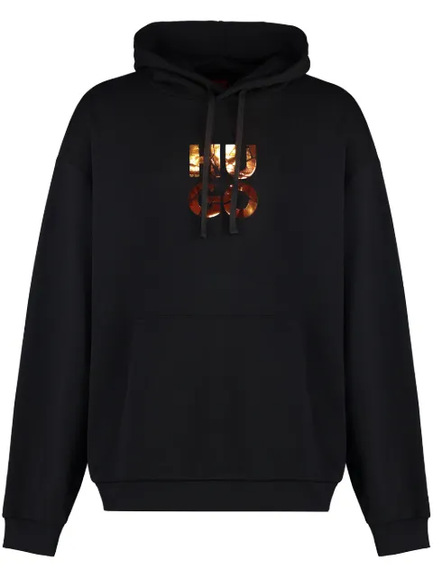HUGO logo-print hoodie 