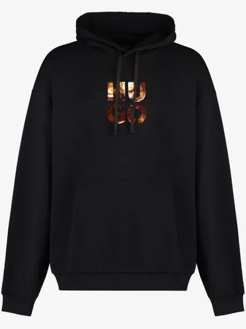 HUGO logo-print hoodie 