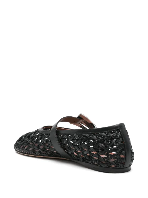 【Paris Texas】 Svevaサテンバレエフラット Paris Texas Sveva Ballerina Shoes | Black | FARFETCH