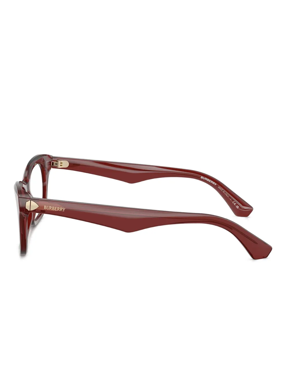 Burberry Eyewear Bril met rechthoekig montuur Rood