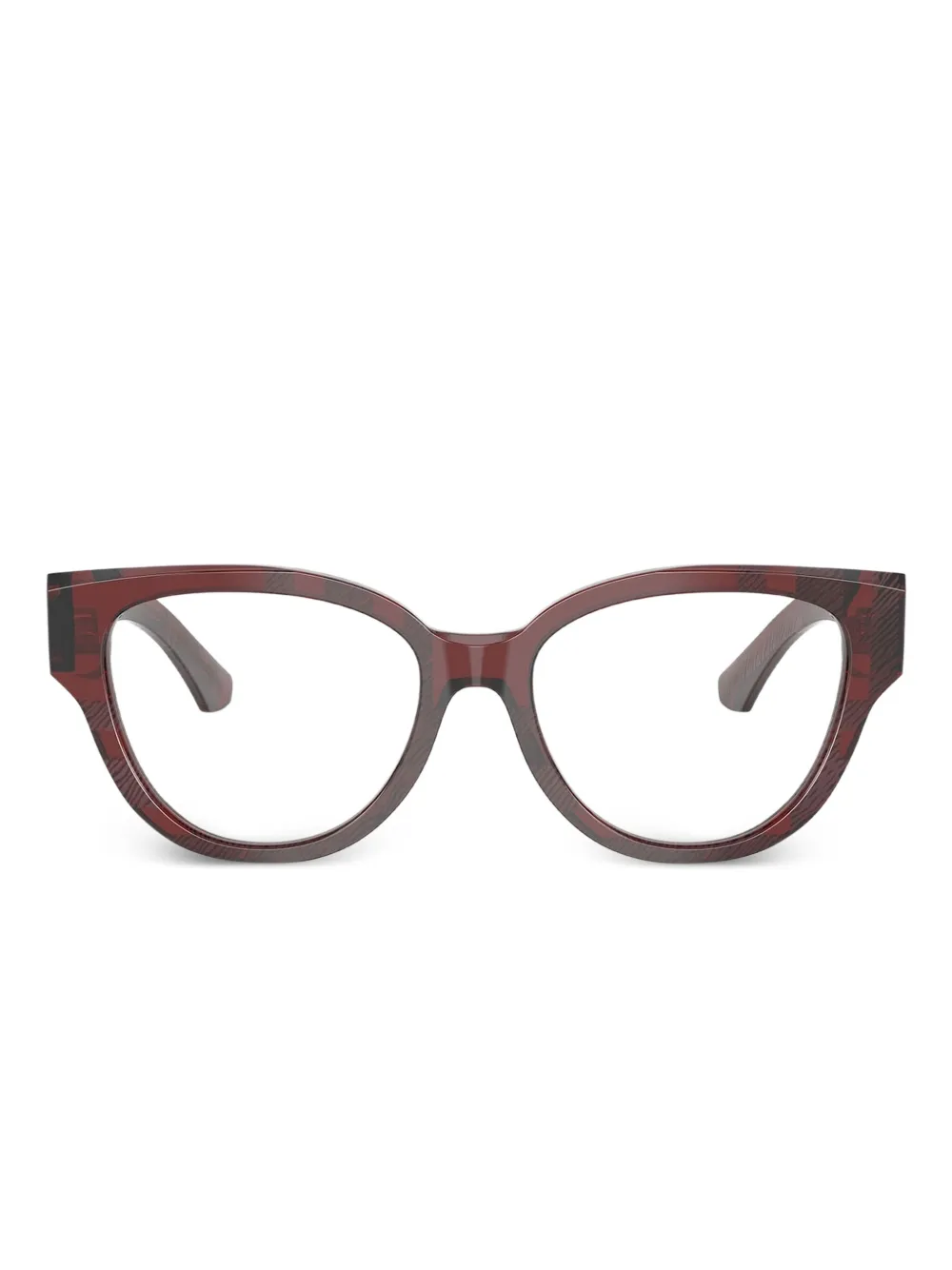 Burberry Eyewear Occhiali a quadri - Rosso