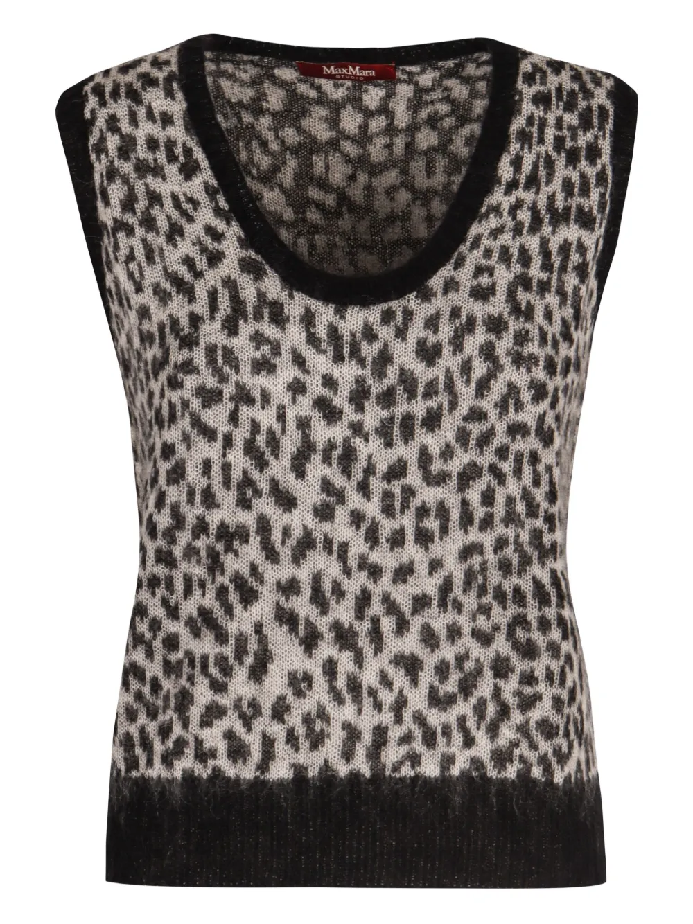 Max Mara Vest met jacquard Beige