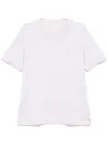 Eleventy logo-embroidered T-shirt - Grey